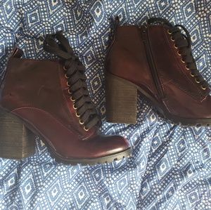 Steve Madden Red Booties